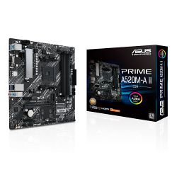 ASUS PRIME A520M-A II/CSM Micro ATX Motherboard - AM4, DDR4, M.2 ASUS PRIME A520M-A II/CSM Micro ATX Motherboard - AM4, DDR4, M.2